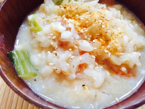 リメイク!梅干しミルク雑炊